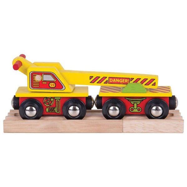 Carro Ferroviario Bigjigs Con Gru-image