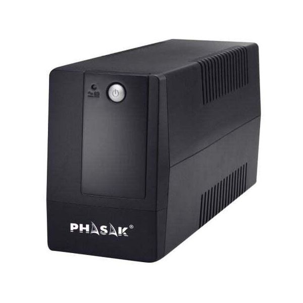 Ups Phasak Basic Interactive Line 800 Va/ 800VA-480W/ 2 Uscite/ Formato Torre-image