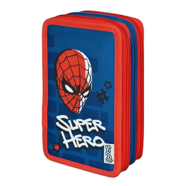 Spider-Man - Astuccio A Tre Piani, Riempito Per La Scuola-image