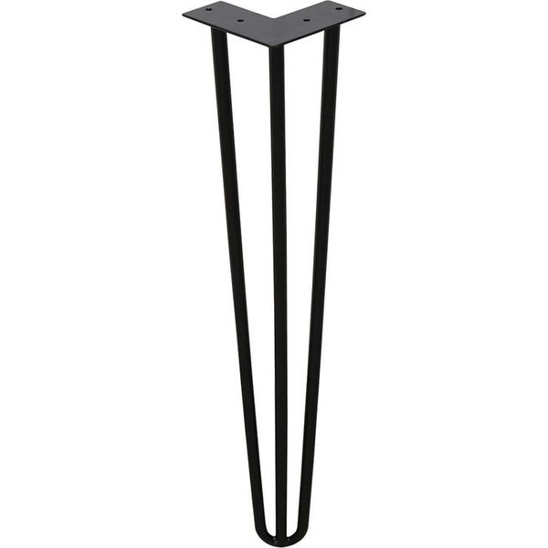 Jopassy 4X Hairpin Legs Mobili Gambe Tavolo Runner Nero Hairpin Legs 3 Staffe, Per Tavolo Da Pranzo 30Cm-image