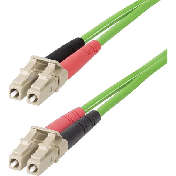 Startech.Com Cavo In Fibra Ottica Multimodale Da Lc A Lc (Upc) OM5 Da 10M, Cavo Patch Duplex Lommf 50/125µM, Vcsel, 40G/100G, Insensibile Alla Piegatura, Bassa Perdita Di Inserzione, Bretella Ottica In Fibra Lszh-image