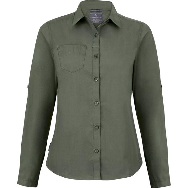 Craghoppers - Camicia "Expert Kiwi"" Da Donna A Maniche Lunghe CG1759 (34 De) (Verde Cedro Scuro)"-image