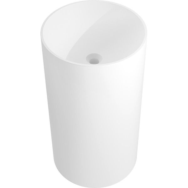 Mexen Ajax-01 Lavabo Autoportante In Conglomerato 45 X 45 Cm, Bianco Opaco - 26504500-image