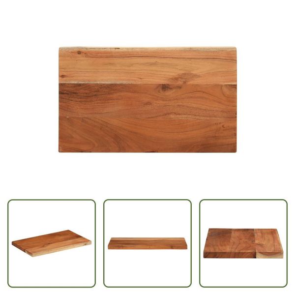 The Living Store Piano D'appoggio 60X20X2,5 Cm Rettangolare In Legno Massiccio Di Acacia-image