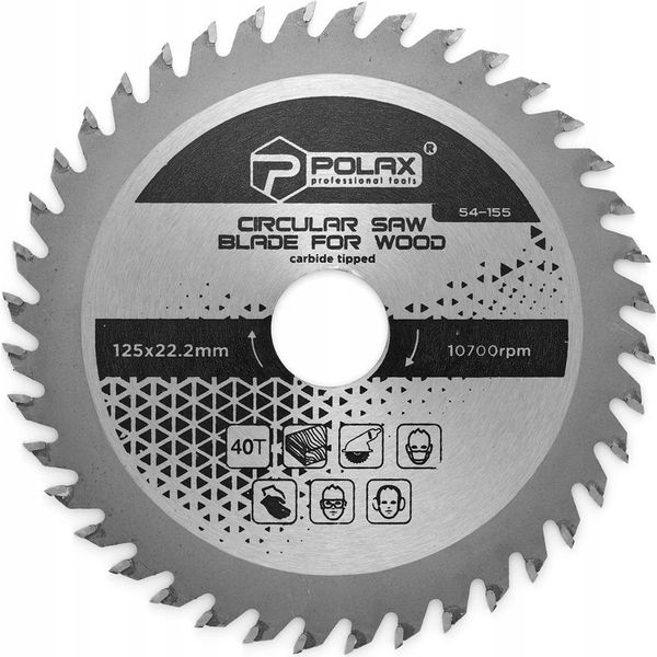 Lama Per Legno 125 X 22,2/20 40Т Polax-image