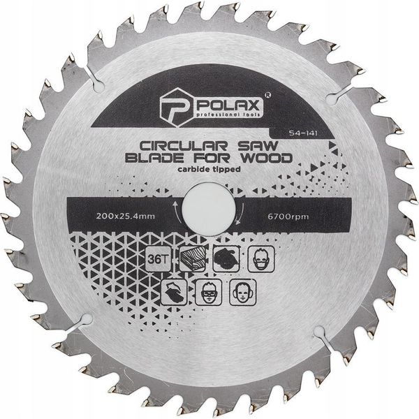 Lama Per Legno 200 X 25,4/20 36Т Polax-image