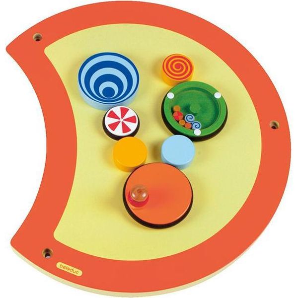 Gioco Da Parete Beleduc Bruco In Legno Girevole Giocattolo Educativo-image