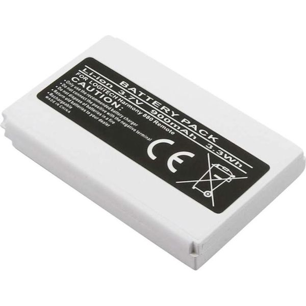 Avizar, Batteria Logitech Harmony 880 Pro 3,7 V 900 Mah Li-Ion, Bianco-image