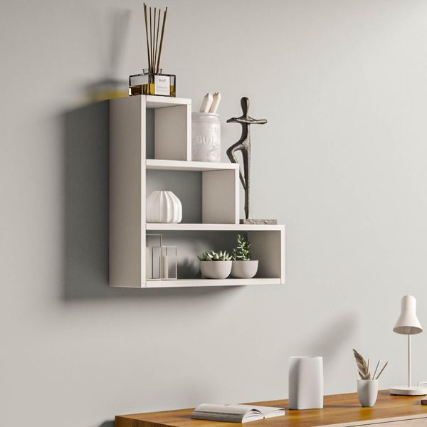 Skye Decor, Piramit - White, Mensole Da Parete, Bianco, 62 X 62 X 18 Cm-image
