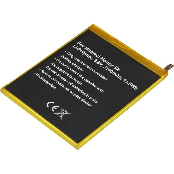 Avizar, Batteria Di Ricambio Huawei Honor 5X 3,8 V 3100 Mah Li-Polymer, Nero-image