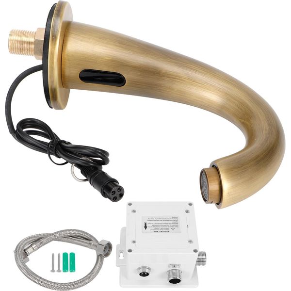 Set Di Rubinetti G1/2, Rame Antico, Rubinetto Automatico A Sensore, Touchless, Per Casa, Cucina, Bagno-image