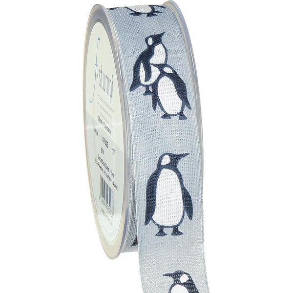 Nastro Regalo Pinguino Natale Nastro In Tessuto 25Mm 15M Nastro Decorativo-image