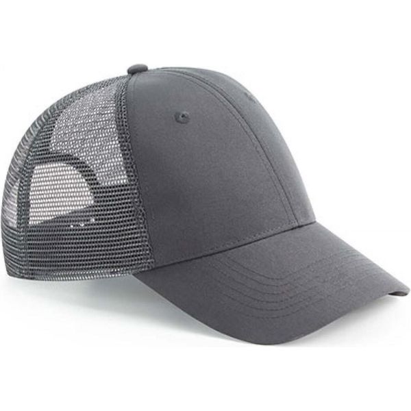 Beechfield B75R | Urbanwear Riciclato 6 Pannelli Snapback Trucker Poliestere - Colore: Grigio Grafite - Taglia: Unica-image