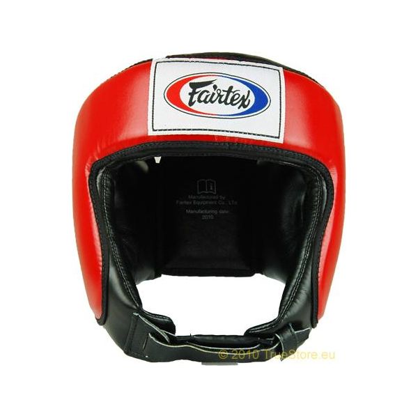 Protezione Per La Testa Fairtex Per Gare Di Muay Thai E Kickboxing HG9, Rosso/Nero Taglia Xl-image