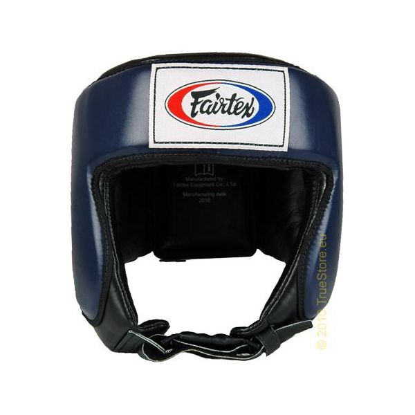 Protezione Per La Testa Fairtex Per Gare Di Muay Thai E Kickboxing HG9, Blu/Nero Taglia Xl-image