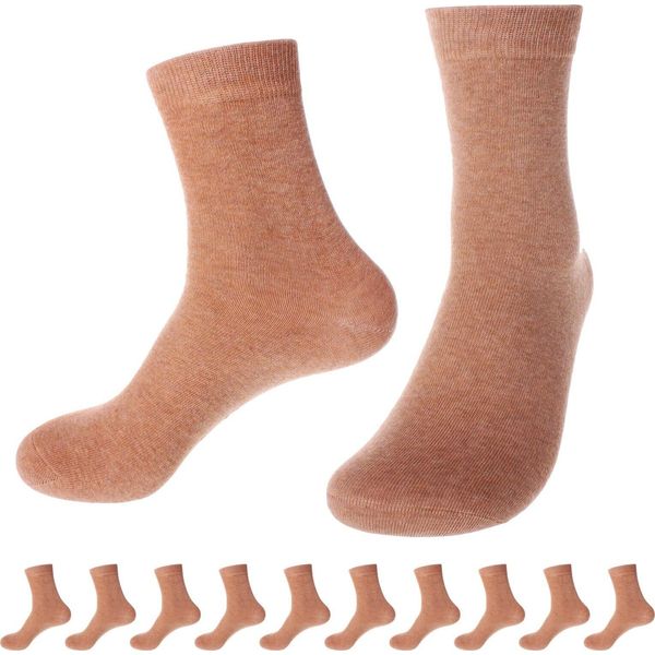 Calzini Business Unisex 96% Cotone, 10 Paia Beige, Taglia 39–42-image