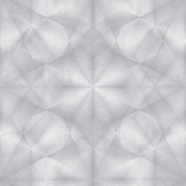 Carta Da Parati In Lana Con Ornamento Grafico Profhome 386922-GU Leggermente Goffrata Grigio Chiaro Argento 5,33 M2-image