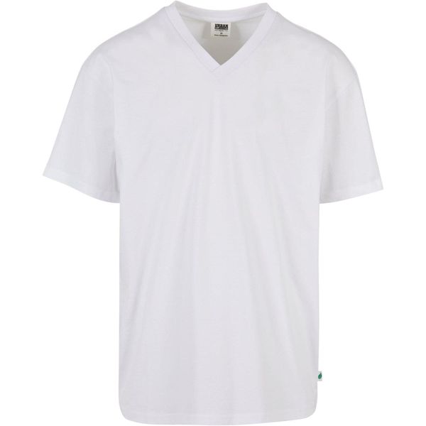 PáNské TričKo Urban Classics Organic Oversized V-Neck Tee Bianco - M-image