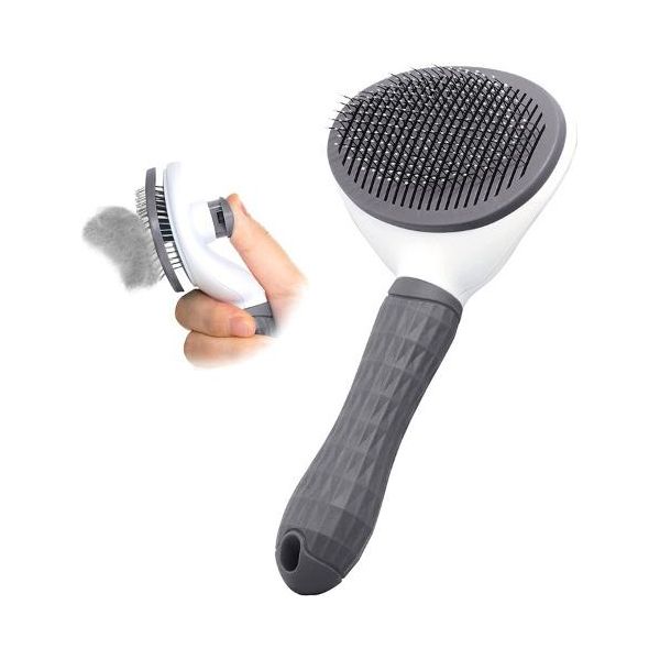 Innovativa Spazzola Per Cani A Pelo Lungo/Corto, Pettine Per Gatti Con Manico, Spazzola Per Animali Domestici - Petbrushy-image