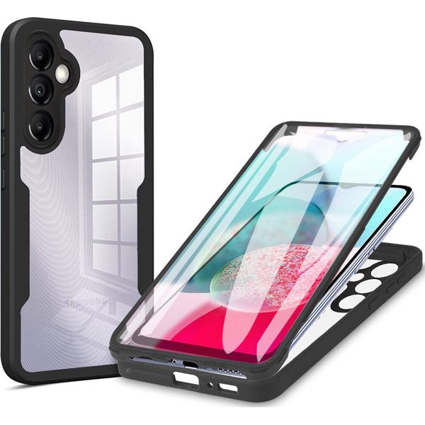 Galaxy A54 5G Custodia Protettiva, Protezione Dello Schermo Incorporata Custodia Per Cellulare Con Protezione Completa A 360 Gradi Per Samsung Galaxy A54 5G Nero-image