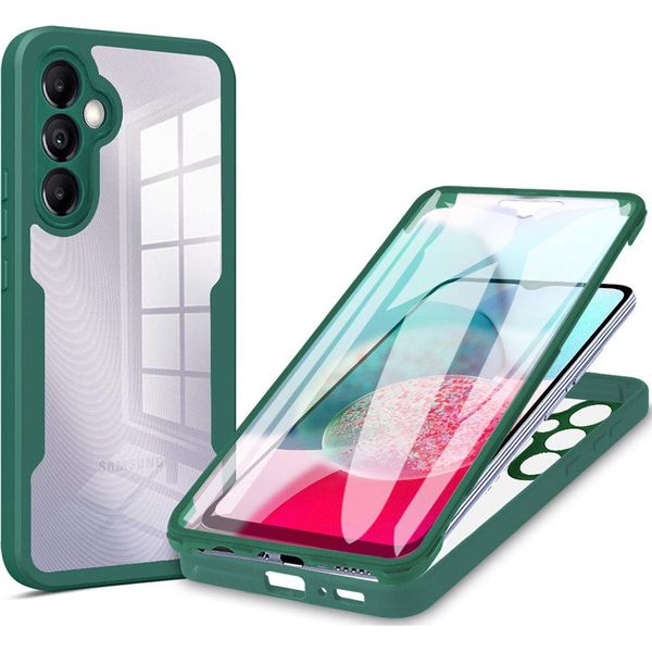 Galaxy A54 5G Custodia Protettiva, Protezione Dello Schermo Incorporata Custodia Per Cellulare Con Protezione Completa A 360 Gradi Per Samsung Galaxy A54 5G Verde-image