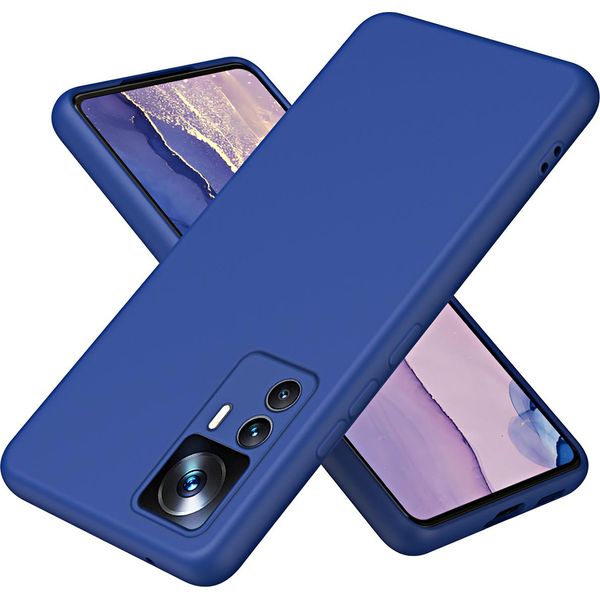 Custodia Xiaomi 12T Pro, Custodia Protettiva Morbida In Silicone Liquido Per Xiaomi 12T / 12T Pro Blu-image