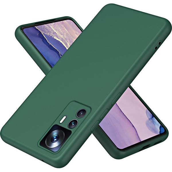 Custodia Xiaomi 12T Pro, Custodia Protettiva Morbida In Silicone Liquido Per Xiaomi 12T / 12T Pro Verde-image