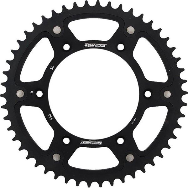 Pignone Supersprox Stealth 520 - 50T (Nero) RST-990:50-BLK|ID 125.0 Lk 150.0 6 Fori-image