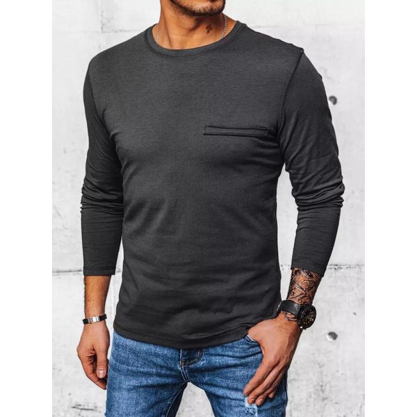 Dstreet Maglietta A Maniche Lunghe Mi Grigio Scuro Xl Da Uomo-image