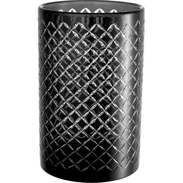 Casa Padrino Candeliere In Vetro Nero Ø 18 X H. 28 Cm - Accessori Per Hotel - Accessori Per Ristoranti - Accessori Per La Ristorazione - Qualità Lusso-image