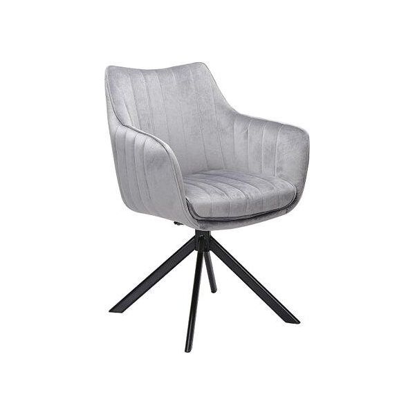 Set Di Sedie Da Pranzo Per Cucina Azalia Grey Set Of 2-image