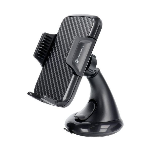 Forcell HT1 Supporto Auto In Carbonio Per Il Cruscotto Porta Cellulare Nero-image