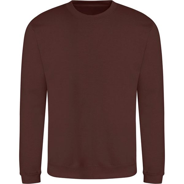 Awdis Just Hoods Awdis Unisex Rundhals Uni Felpa (280 Gsm) PC2103 (M) (Schoko-Karamell Brownie)-image