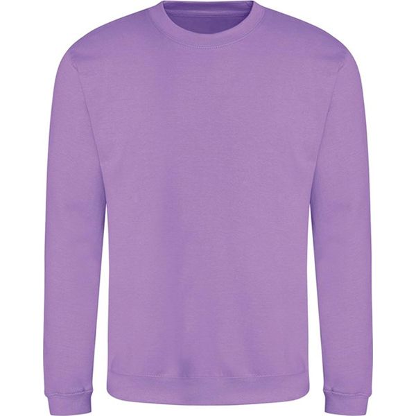 Awdis Just Hoods Awdis Unisex Bound Neck Uni Felpa (280 Gsm) PC2103 (L) (Digitalesd Lavender)-image