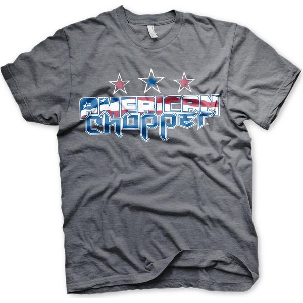 Maglietta American Chopper Flag Logo - Medium - Dark-Heather-image