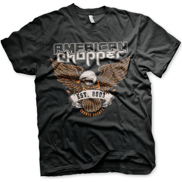 American Chopper - Maglietta Orange County - Media - Nero-image