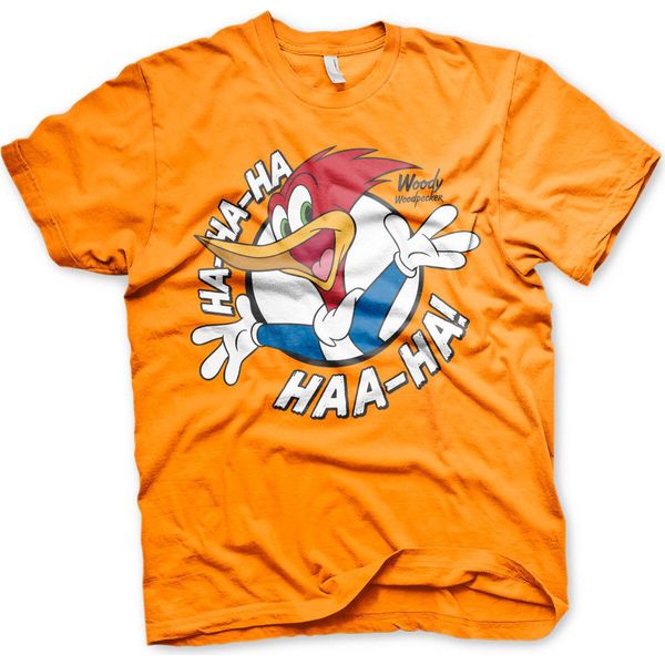 Maglietta Woody Woodpecker Hahaha - Grande - Arancione-image