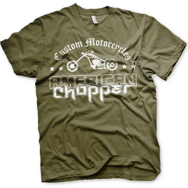 Maglietta American Chopper Washed Logo - Large - Olive-image