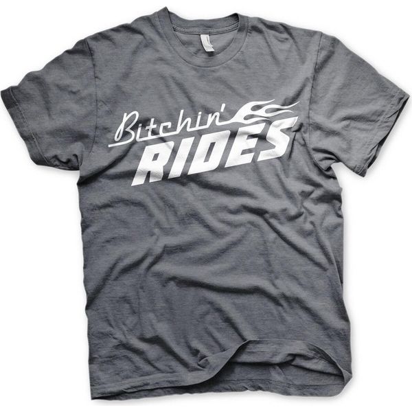 Maglietta Bitchin' Rides Logo - Small - Darkheather-image