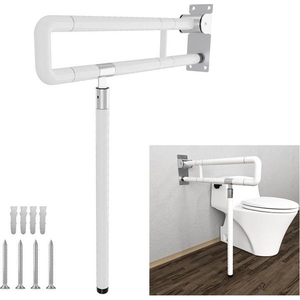 Jopassy Maniglia Di Supporto Per Il Bagno Ausilio Di Presa Pieghevole Maniglia Maniglia Di Sicurezza Pieghevole Bagno Acciaio Inox-image