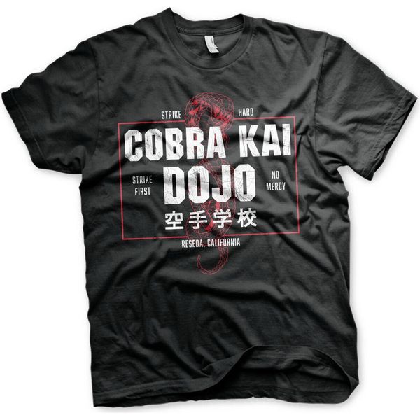 Maglietta Cobra Kai Dojo - Media - Nero-image