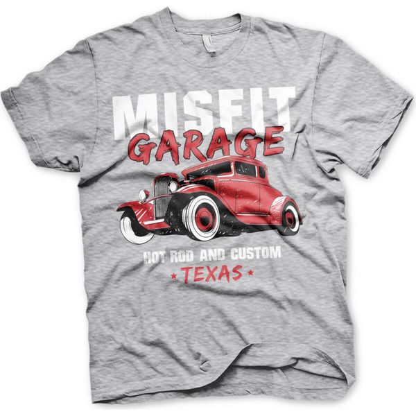 Maglietta Misfit Garage Hot Rod & Custom - Xx-Large - Grigio Erica-image