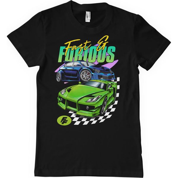 Maglietta Fast & Furious Shining Cars - Grande - Nero-image
