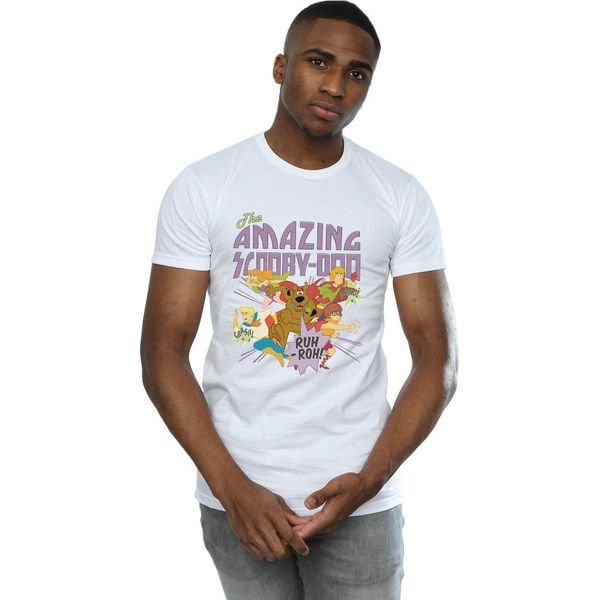 Scooby Doo - Maglietta "The Amazing Scooby"" Da Uomo BI1377 (3XL) (Bianco)"-image