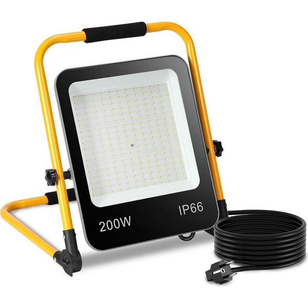 Yakimz Led Proiettore Da Costruzione Treppiede IP66 Impermeabile Faro Da Lavoro A Led 200W-image