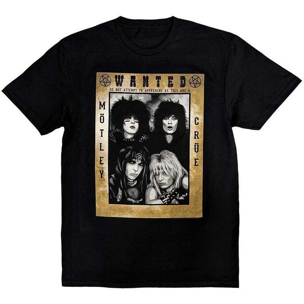 Motley Crue - Maglietta "Buffalo"" Per Uomo/Donna Unisex RO9879 (Xl) (Nero)"-image