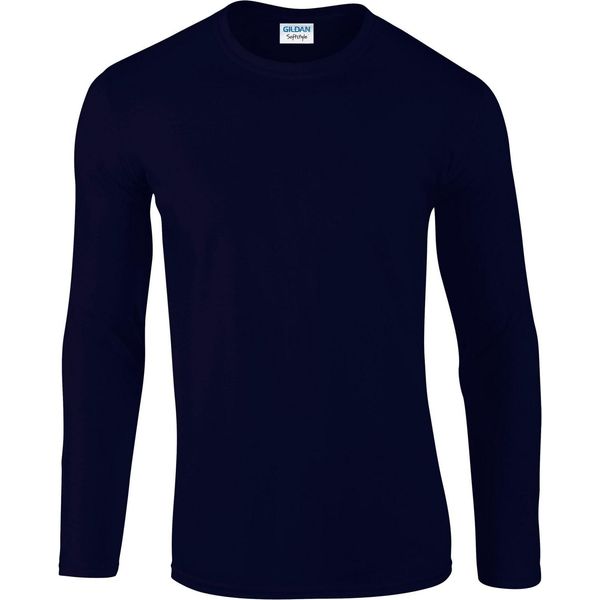 Gildan - Uomo/Donna - Maglietta Unisex A Maniche Lunghe "Softstyle"" PC5874 (L) (Blu Navy)"-image