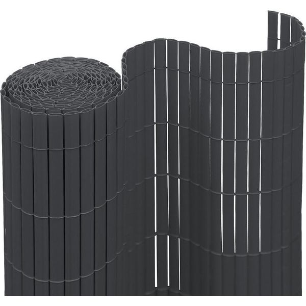 Yakimz Schermo Privacy Stuoia Pvc Privacy Recinzione Antracite Frangivento Per Giardino Balcone E Terrazza 100X1000Cm-image