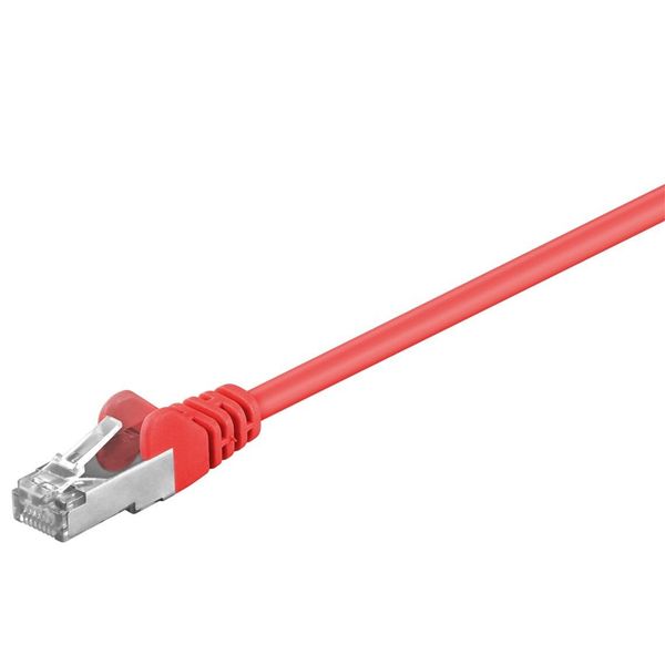 Goobay 68035 Cavo Patch Cat 5E, Sf/Utp, Rosso, 5 M - Miscela Di Rame Cca-image