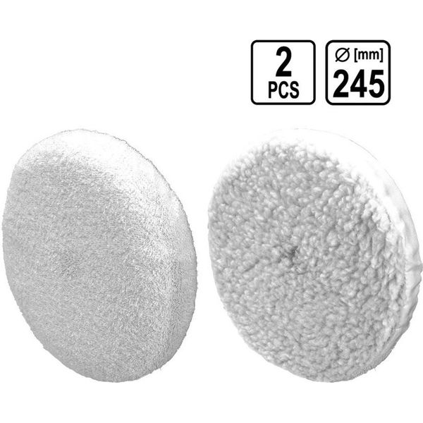 Disco Di Lucidatura Cappuccio Di Lucidatura Tampone Di Lucidatura 2 Pezzi Universale Per Macchina Lucidatrice-image